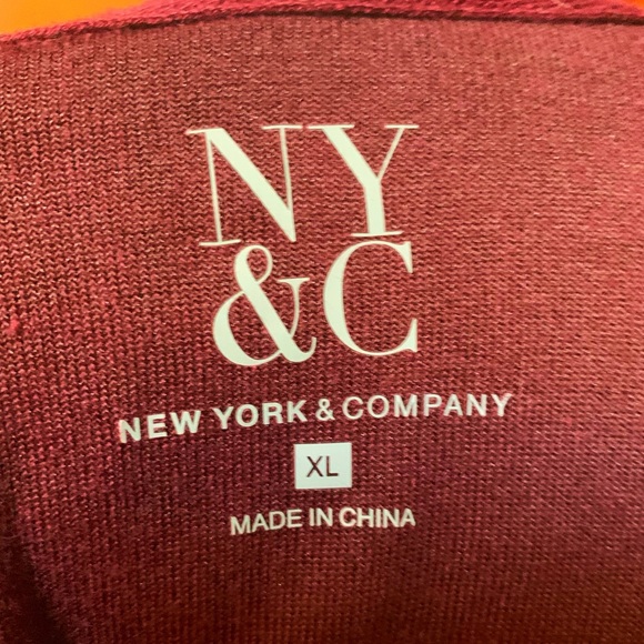 NY&C VELOUR HOODIE JACKET IN TRUE BURGUNDY - Picture 5 of 8